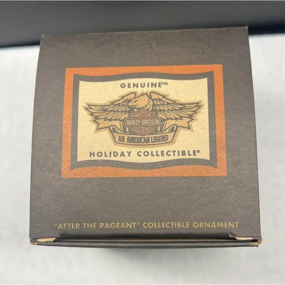 vintage harley davidson christmas‎ ornament In Box 1996, After The Pageant